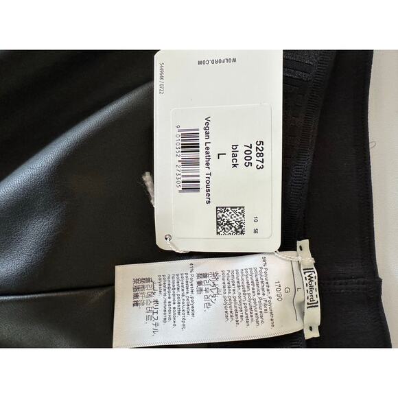 Wolford Black Vegan Leather Trousers with Pockets MSRP $425.00 - Picture 6 of 9